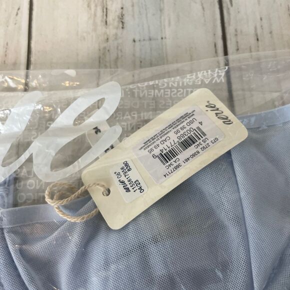 Aerie Smoothez 34C Green Mesh Unlined Balconette Full Coverage Underwire Bra - Picture 4 of 15